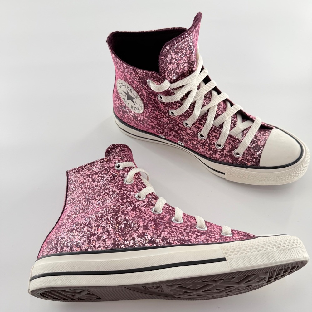 Converse Chuck Taylor All Star High Top Y2K McBling Glitter Women's 8 A11137C